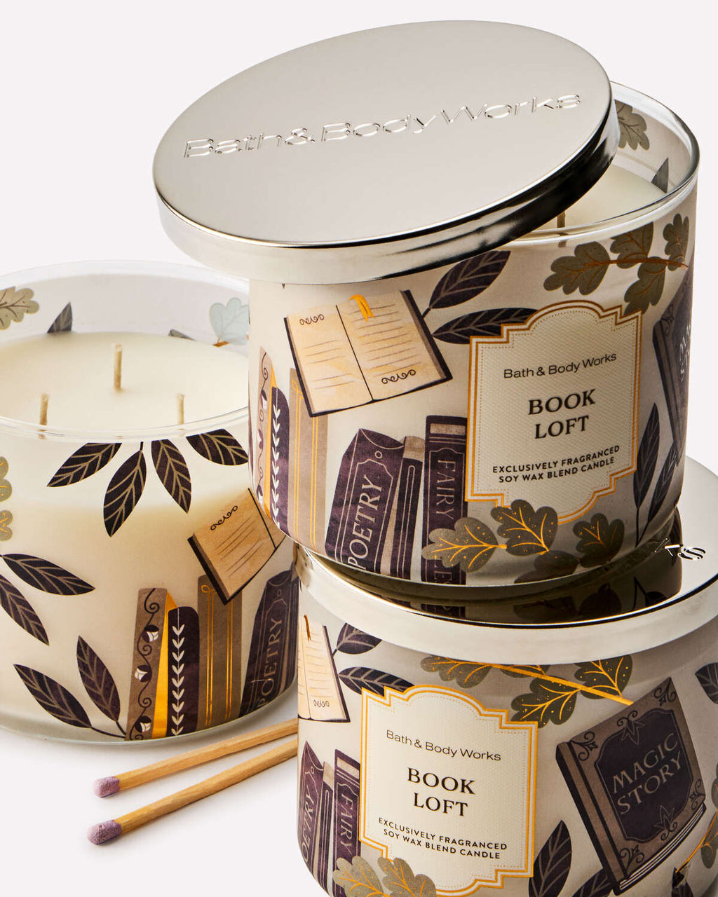 Bath & Body Works Book Loft 3 Wick Candle
