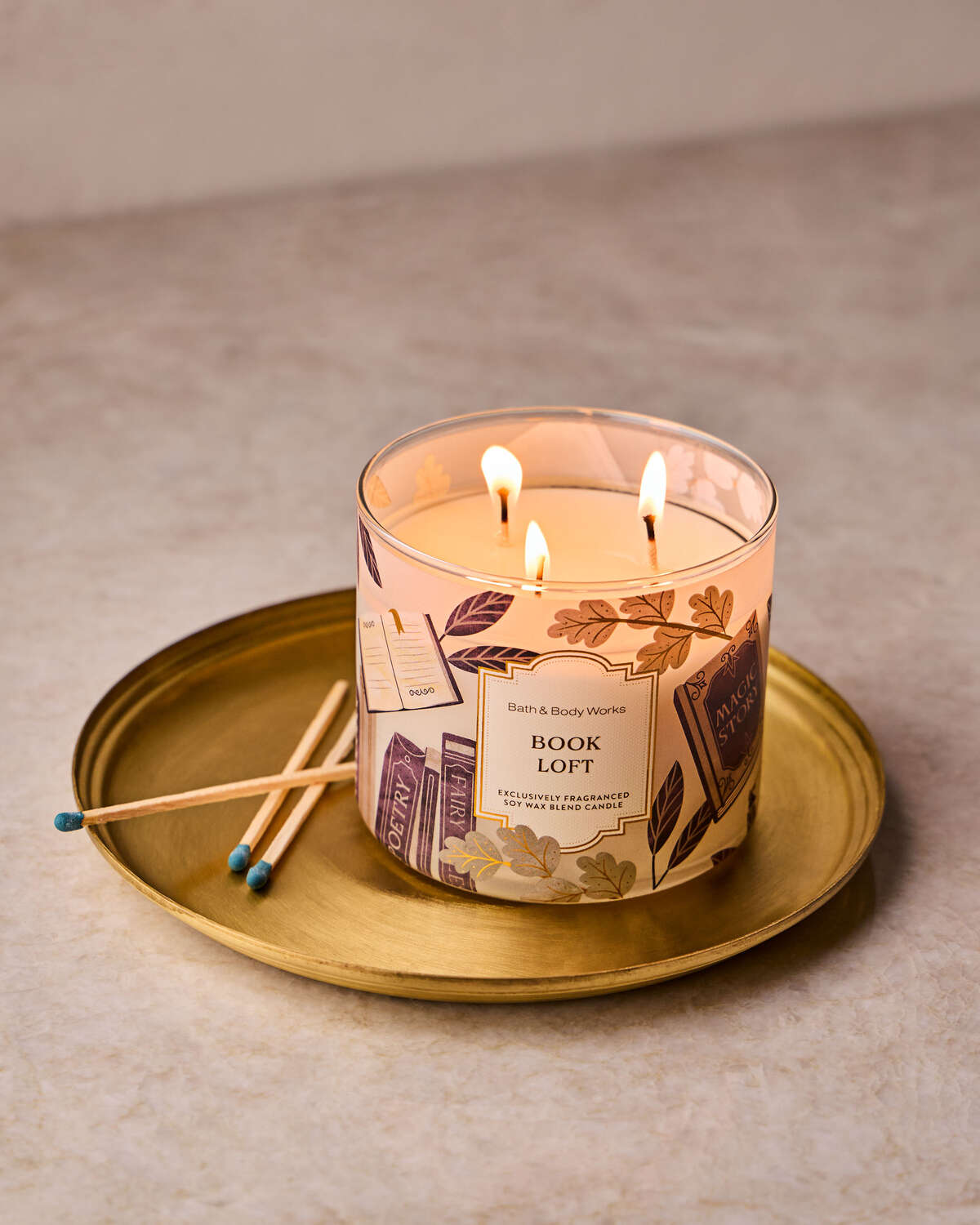 Bath & Body Works Book Loft 3 Wick Candle