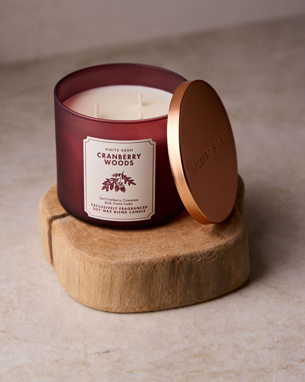 Bath & Body Works Cranberry Woods 3 Wick Candle