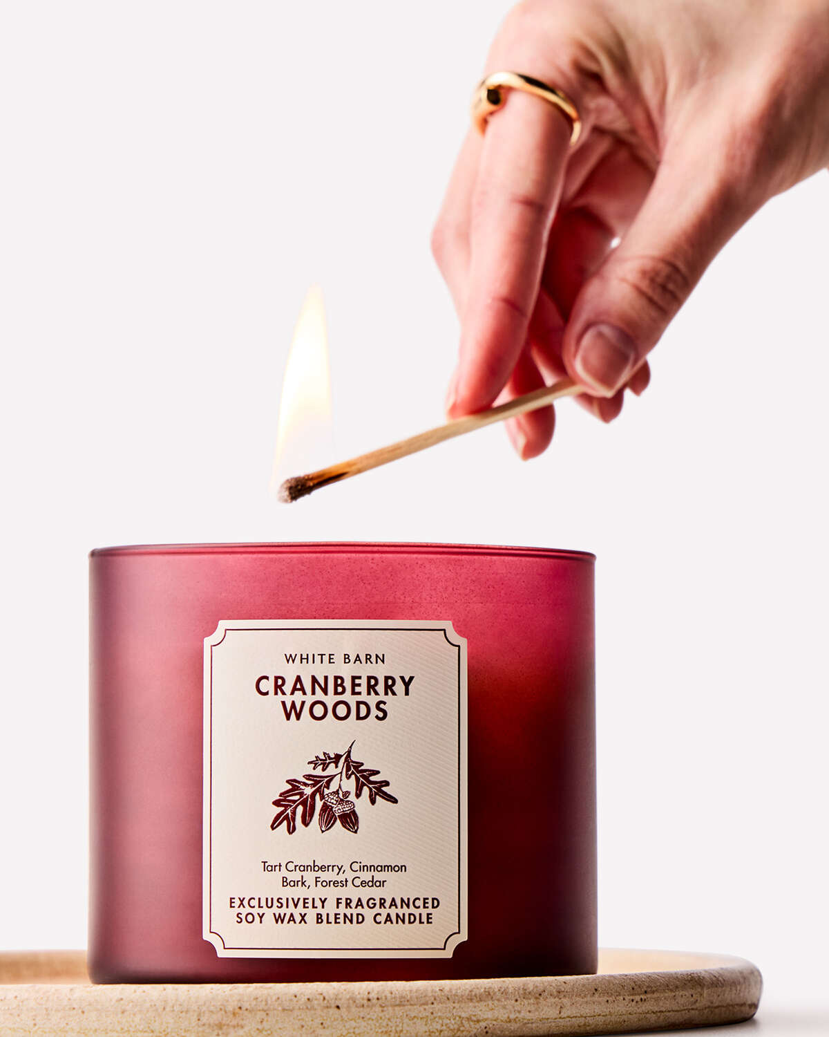 Bath & Body Works Cranberry Woods 3 Wick Candle