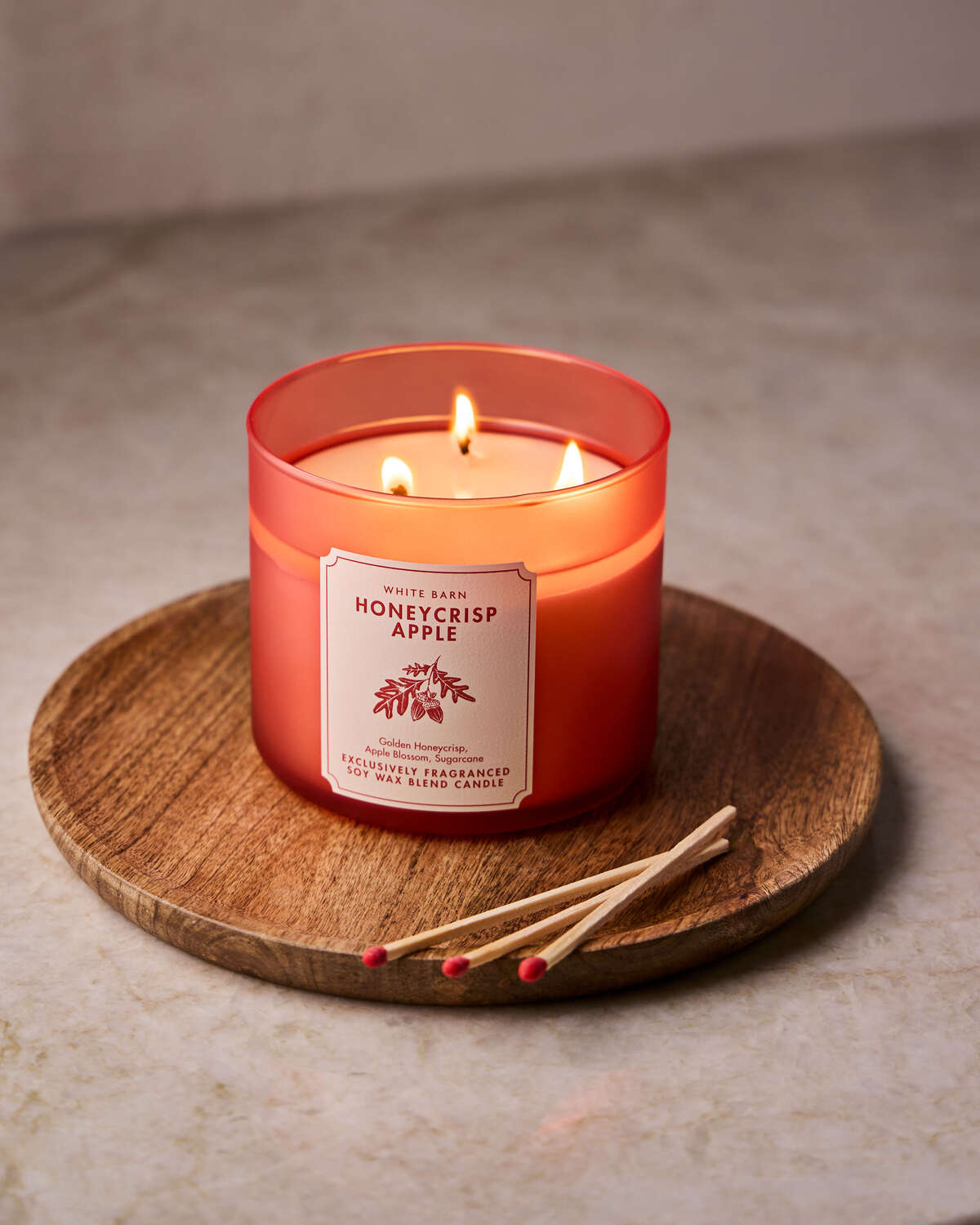 Bath & Body Works Honeycrisp Apple 3 Wick Candle