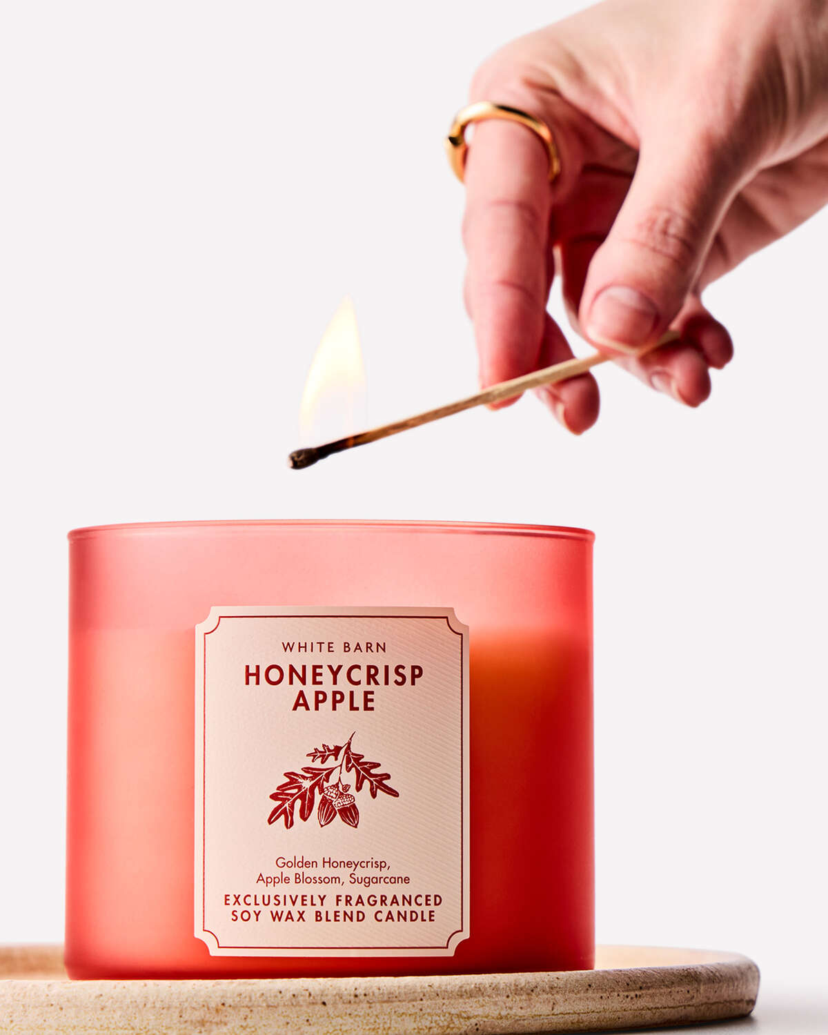 Bath & Body Works Honeycrisp Apple 3 Wick Candle