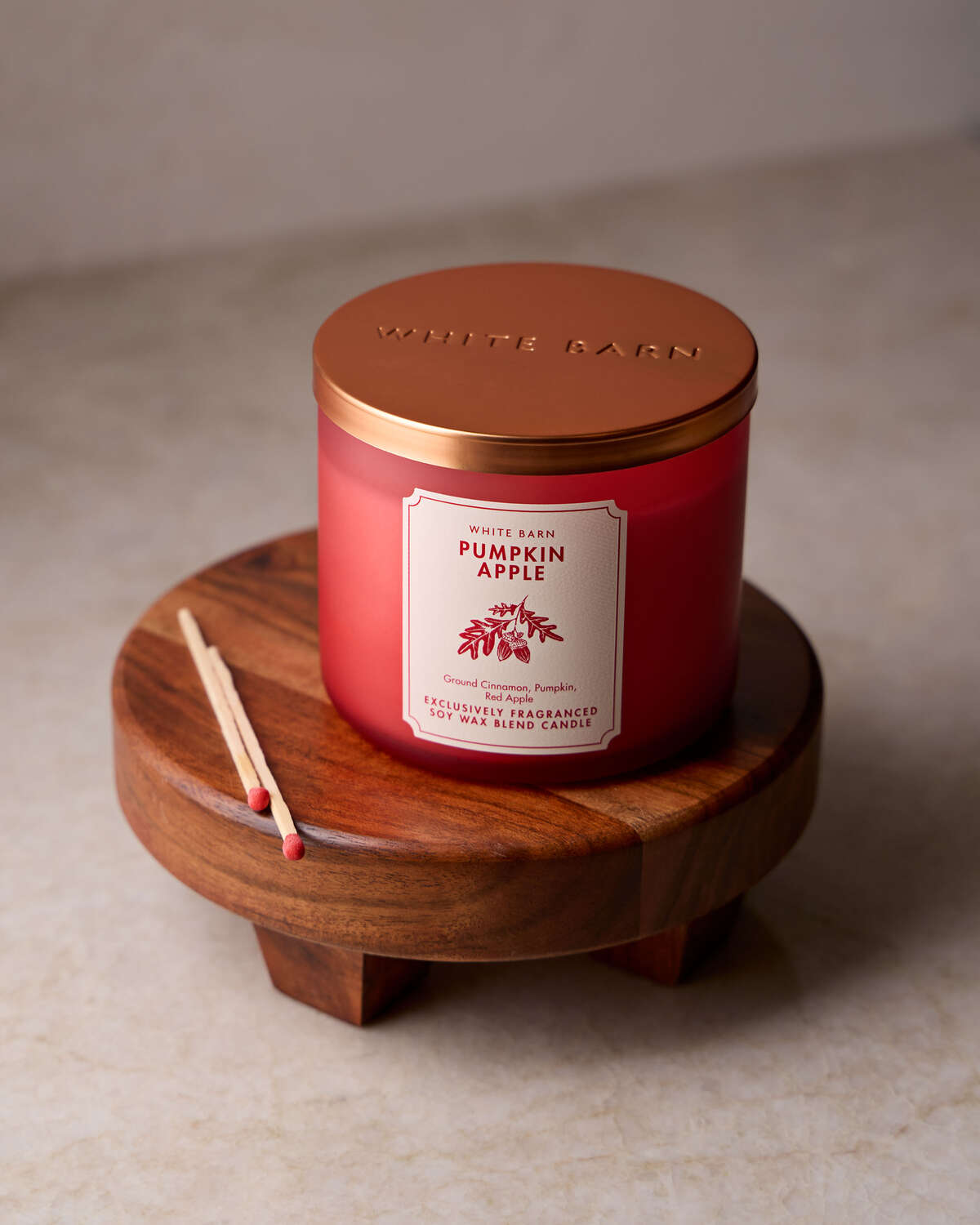 Bath & Body Works Pumpkin Apple 3 Wick Candle