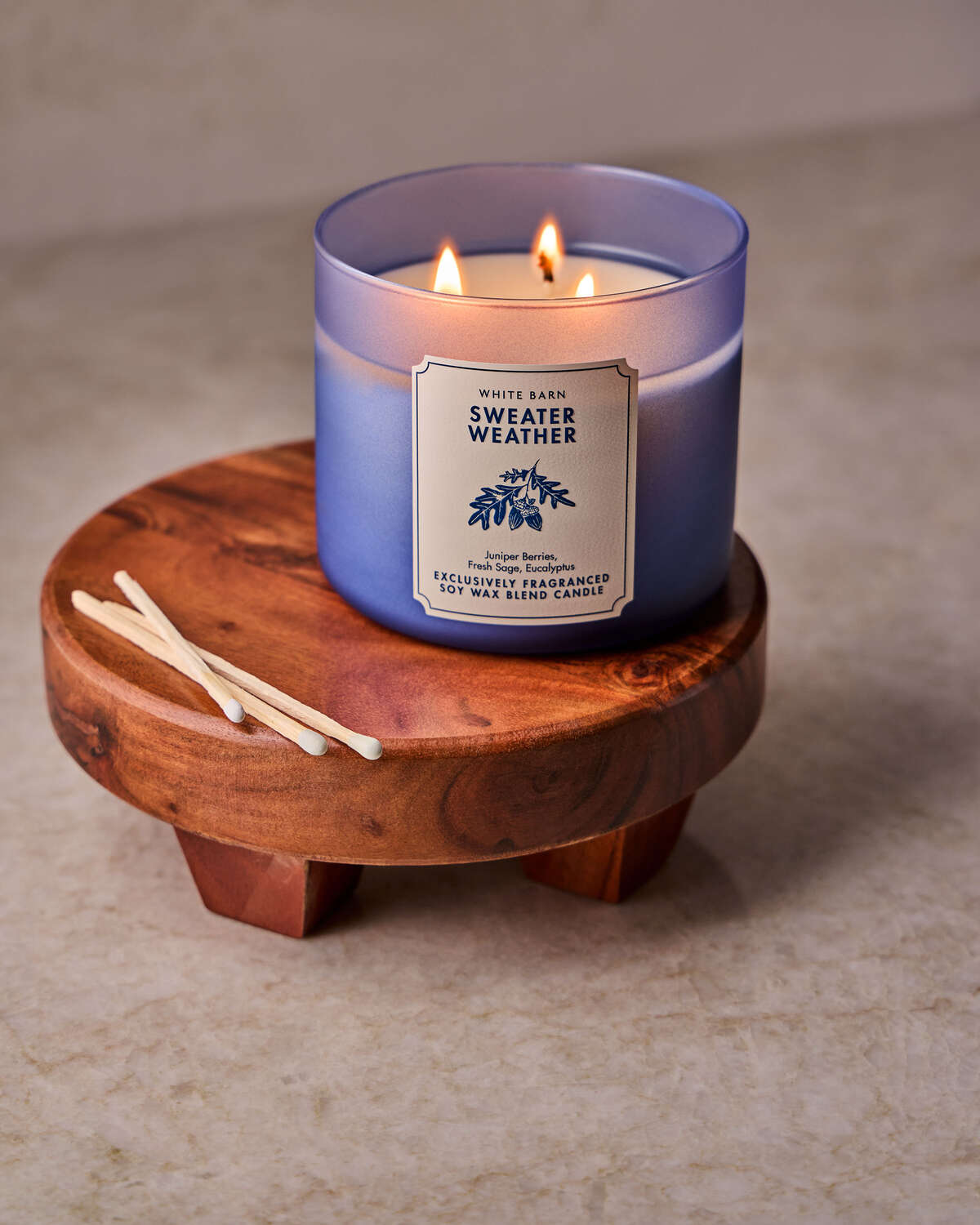 Bath & Body Works Sweater Weather 3 Wick Candle