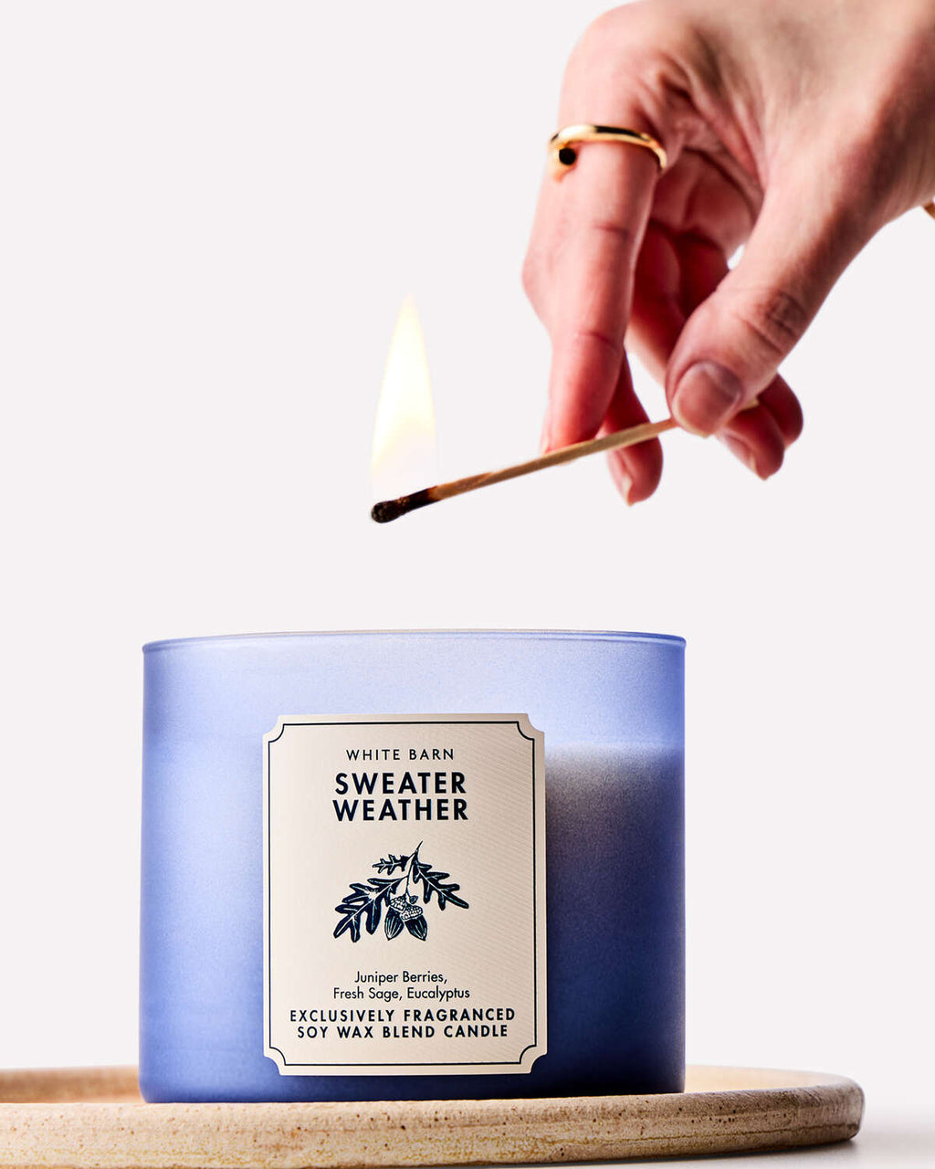 Bath & Body Works Sweater Weather 3 Wick Candle