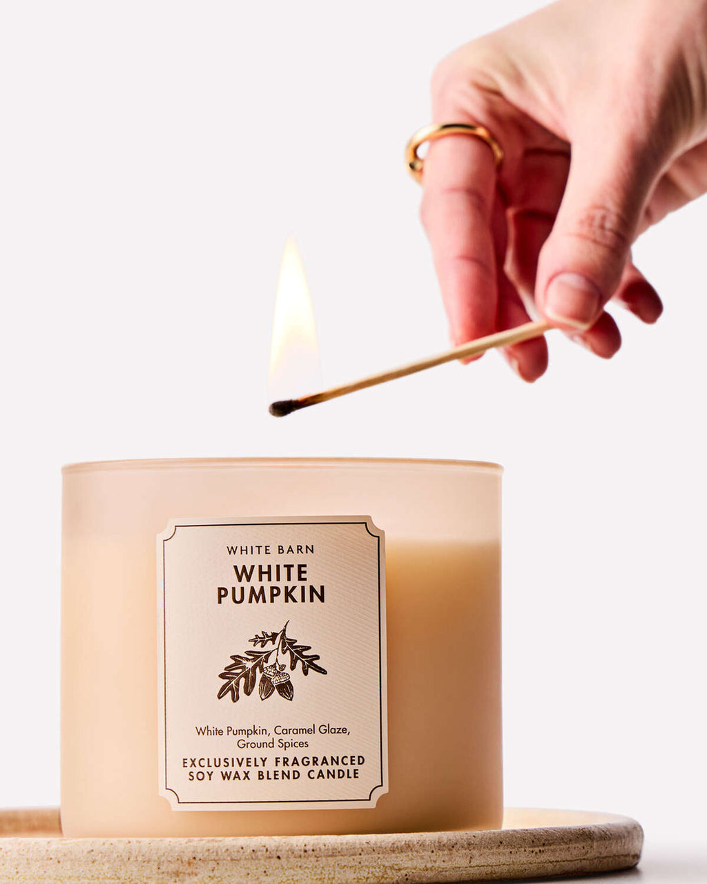 Bath & Body Works White Pumpkin 3 Wick Candle