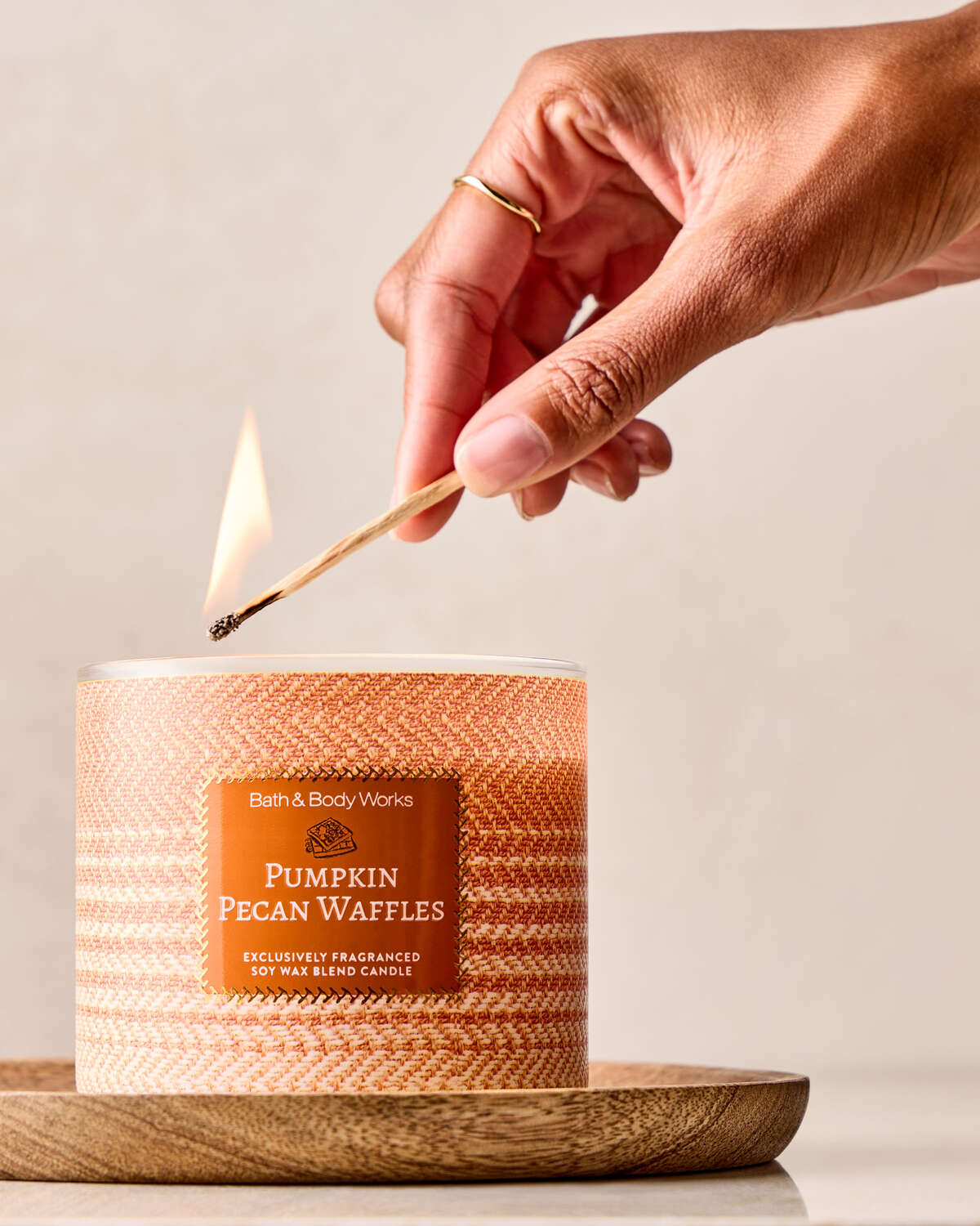 Bath & Body Works Pumpkin Pecan Waffles 3 Wick Candle