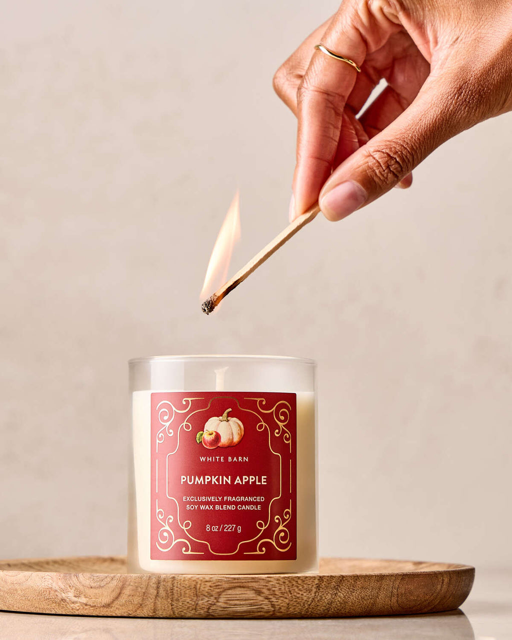 Bath & Body Works Pumpkin Apple Single Wick Candle