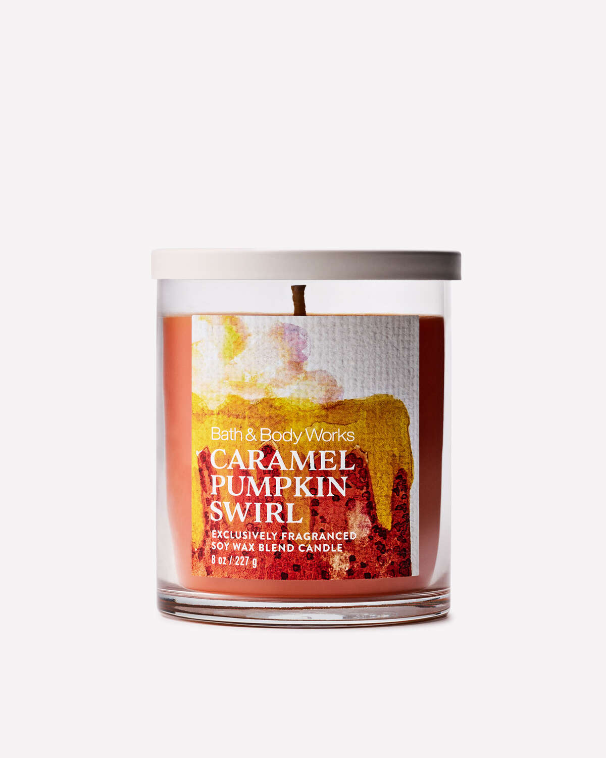 Bath & Body Works Caramel Pumpkin Swirl Single Wick Candle