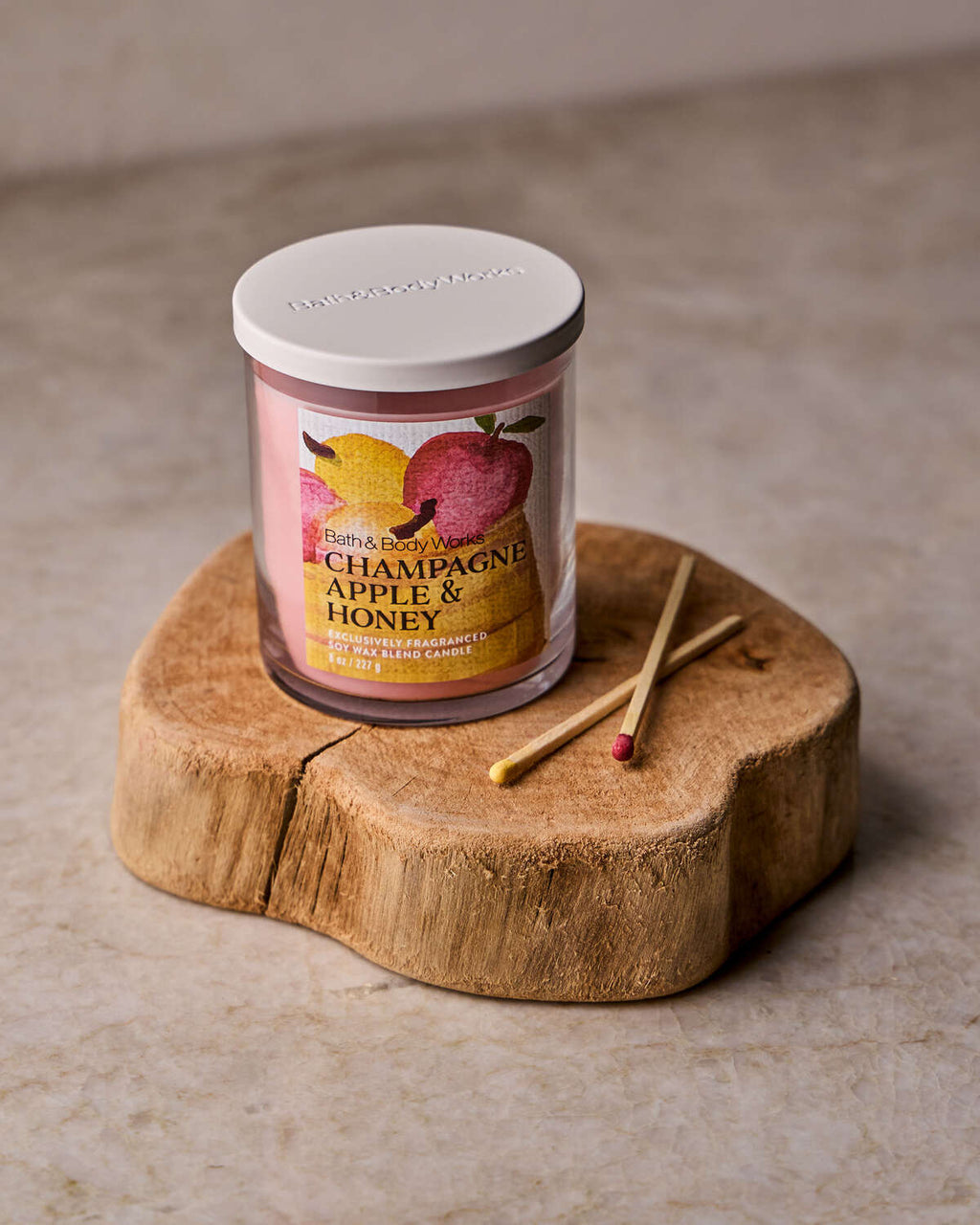 Bath & Body Works Champagne Apple And Honey Single Wick Candle
