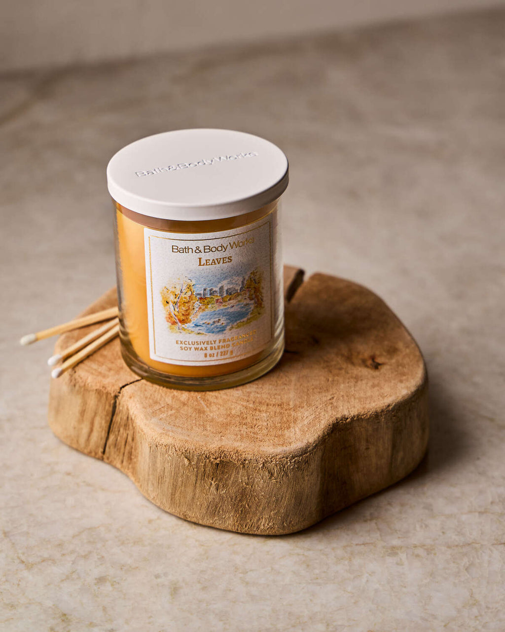 Bath & Body Works Leaves Single Wick Candle