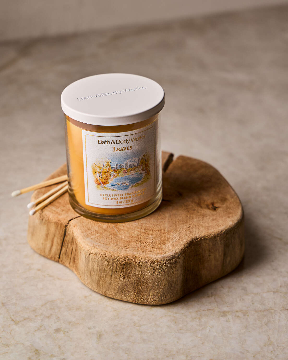 Bath & Body Works Leaves Single Wick Candle