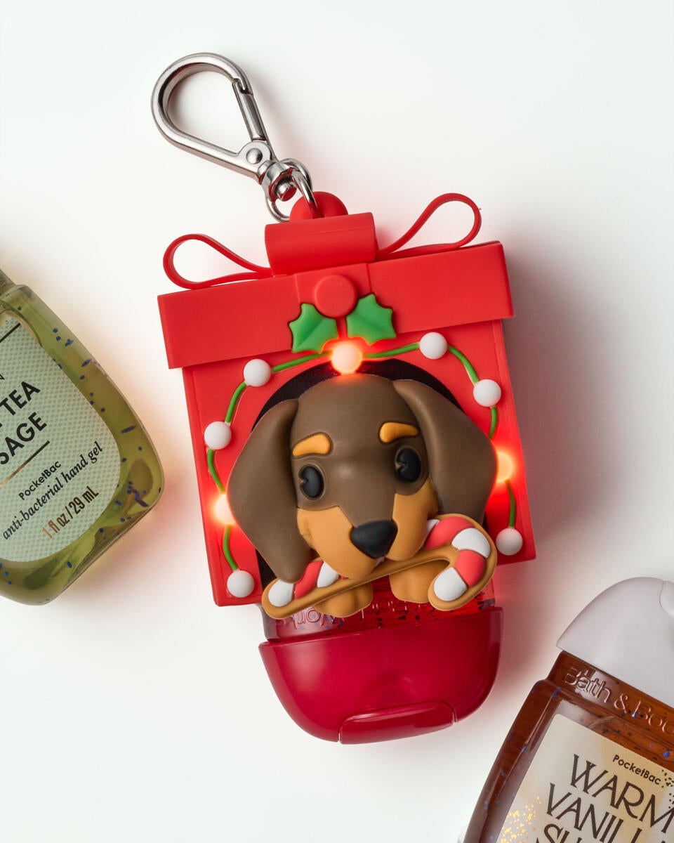 Bath & Body Works Light Up Pup Present Pocketbac Holder