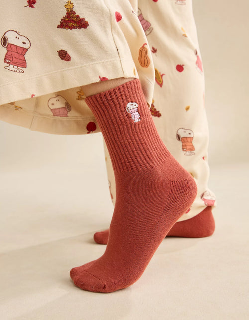 American Eagle Snoopy Graphic Cropped Crew Socks 2 Pack