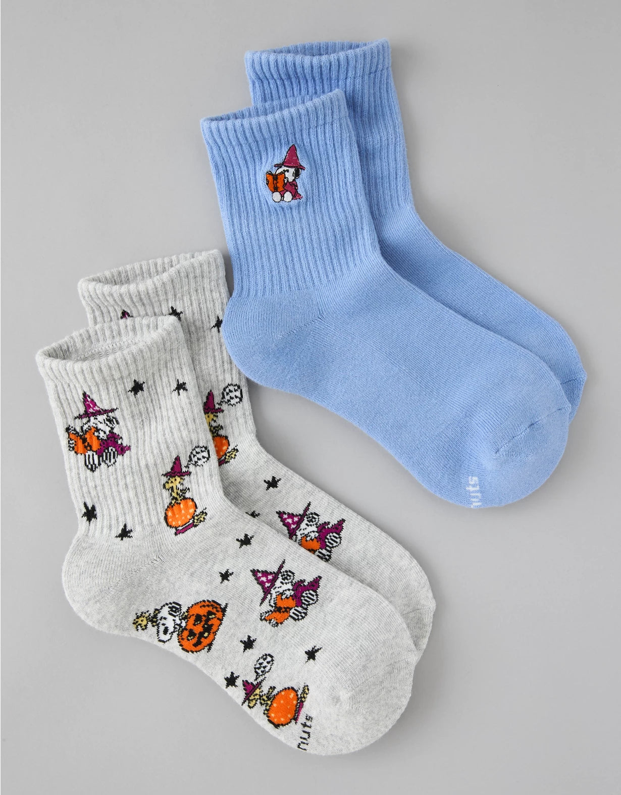 American Eagle Snoopy Cropped Crew Socks
