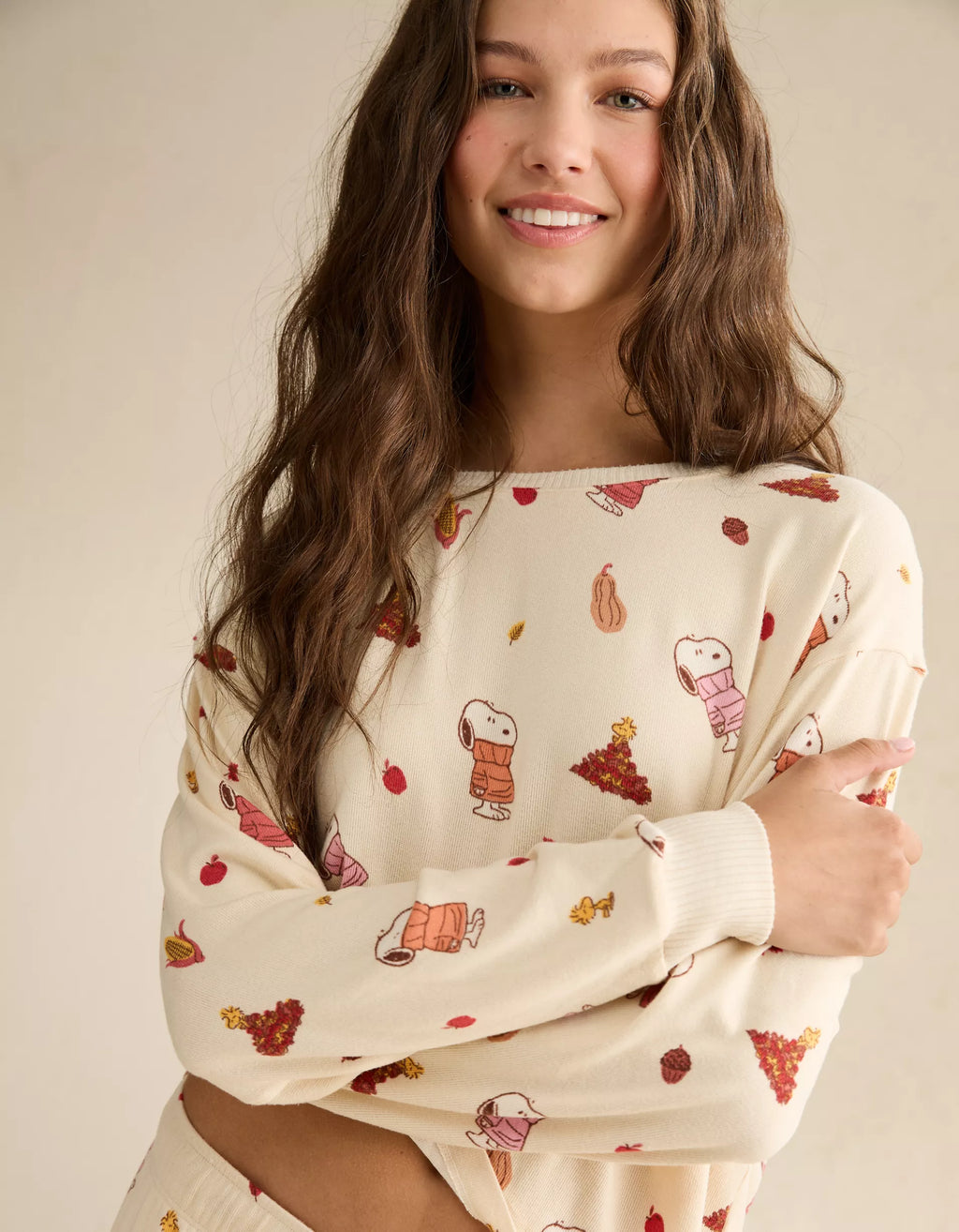 American Eagle Luxe Plush Snoopy Pajama Set