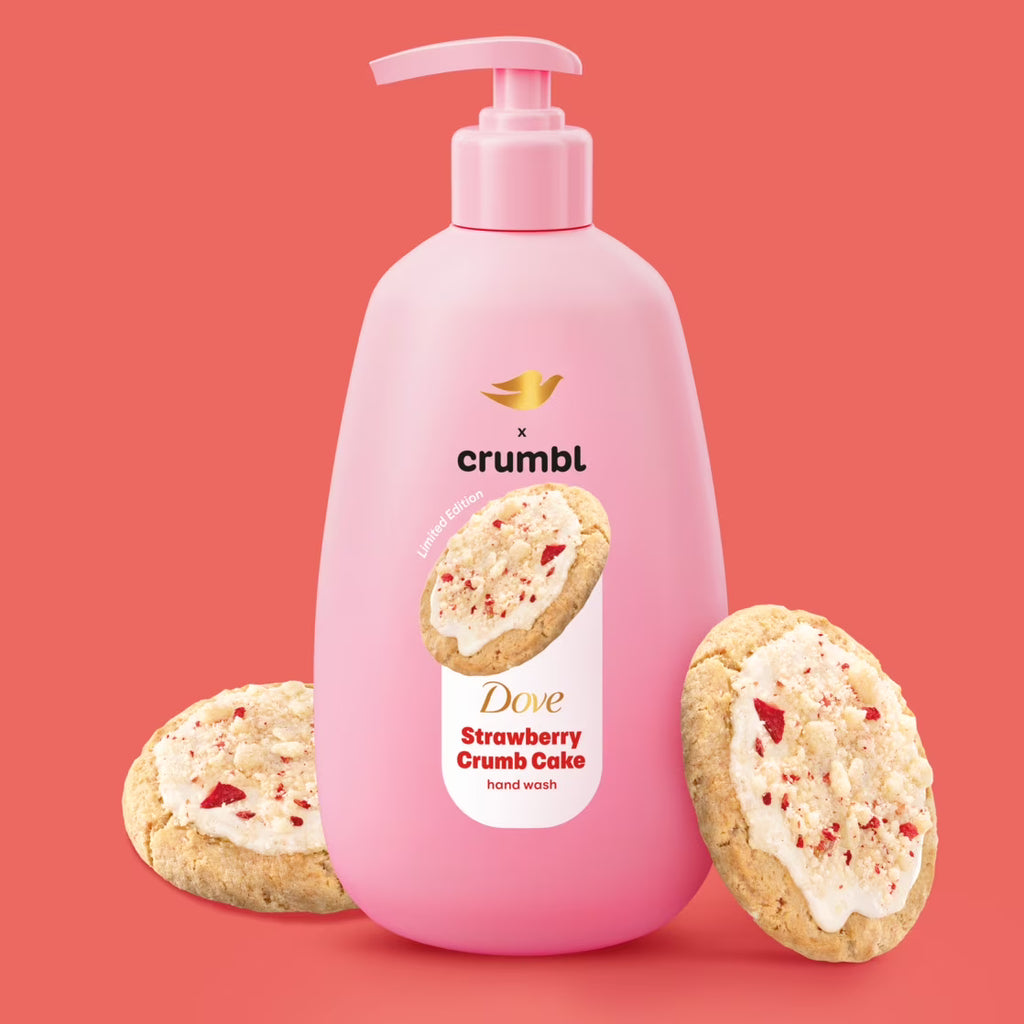 Dove Crumbl Limited Edtion Liquid Hand Soap Strawberry Crumb Cake