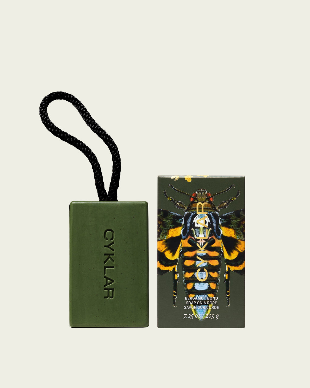 CYKLAR Bergamot Bond Soap on a Rope Exfoliating Bar