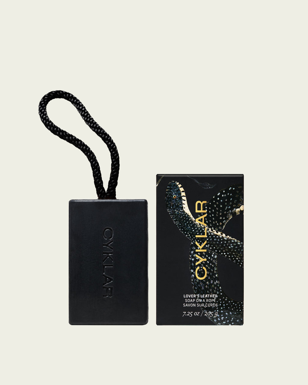 CYKLAR Lover's Leather Soap on a Rope Exfoliating Bar