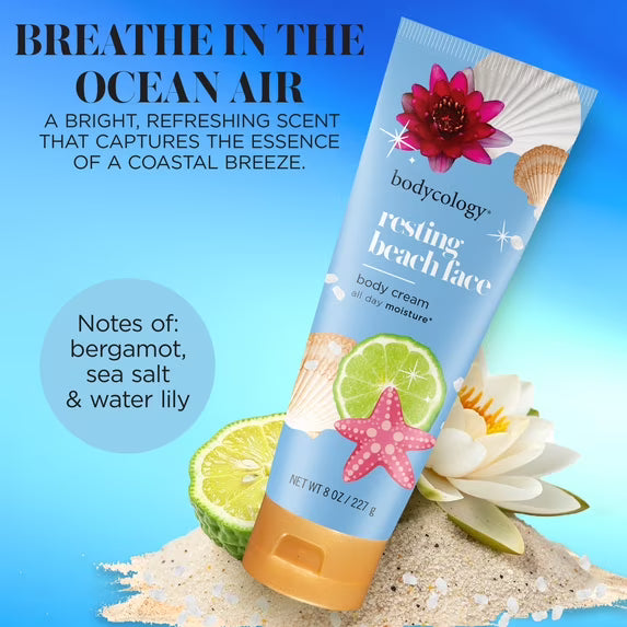 Bodycology Resting Beach Face Shea Butter Body Cream 8oz