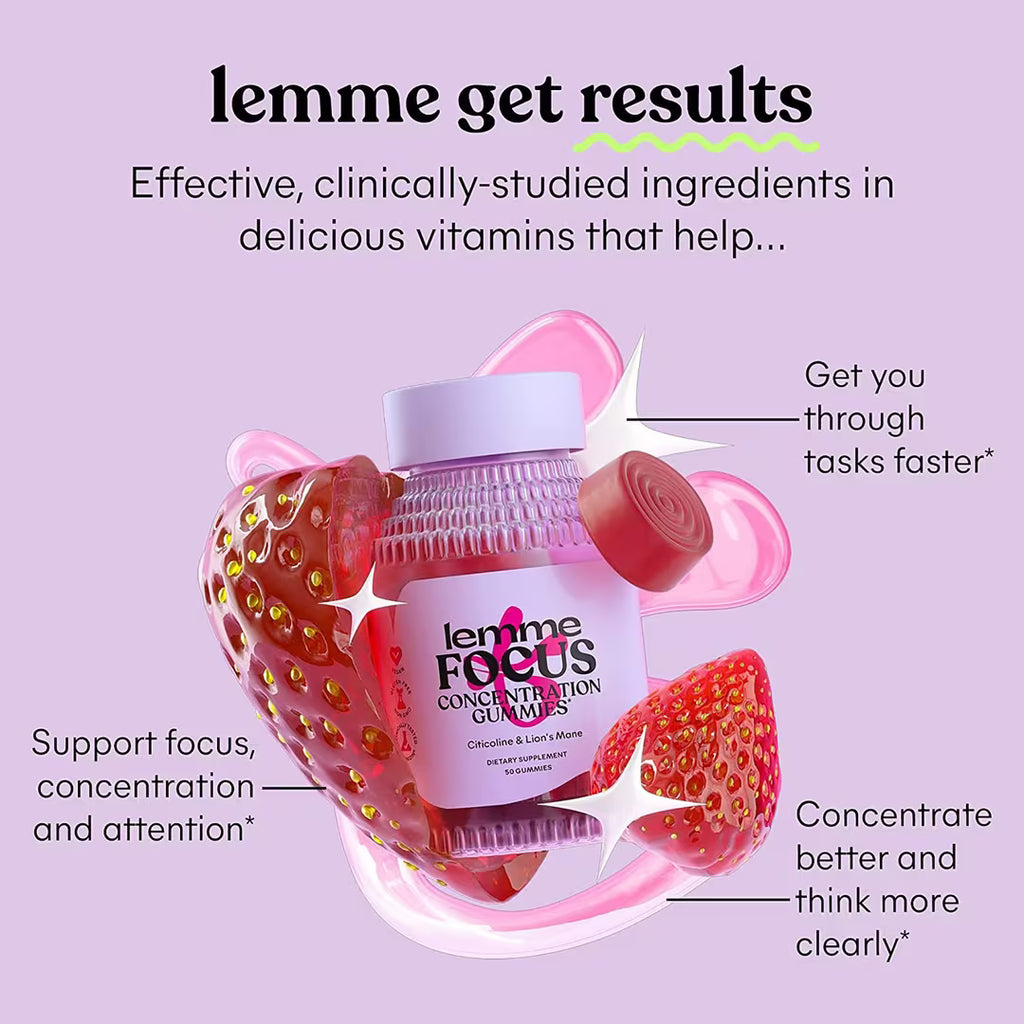 Lemme Focus: Concentration Gummies