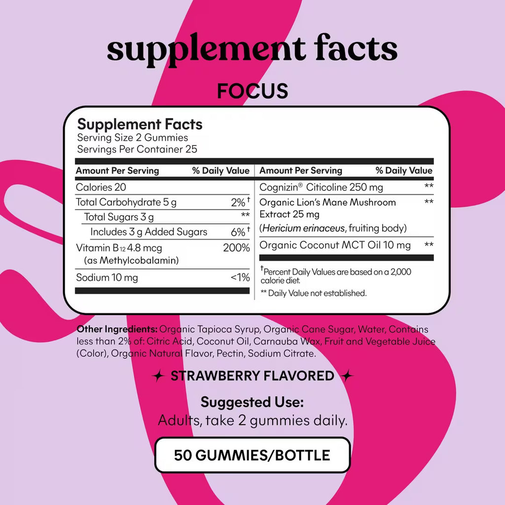 Lemme Focus: Concentration Gummies