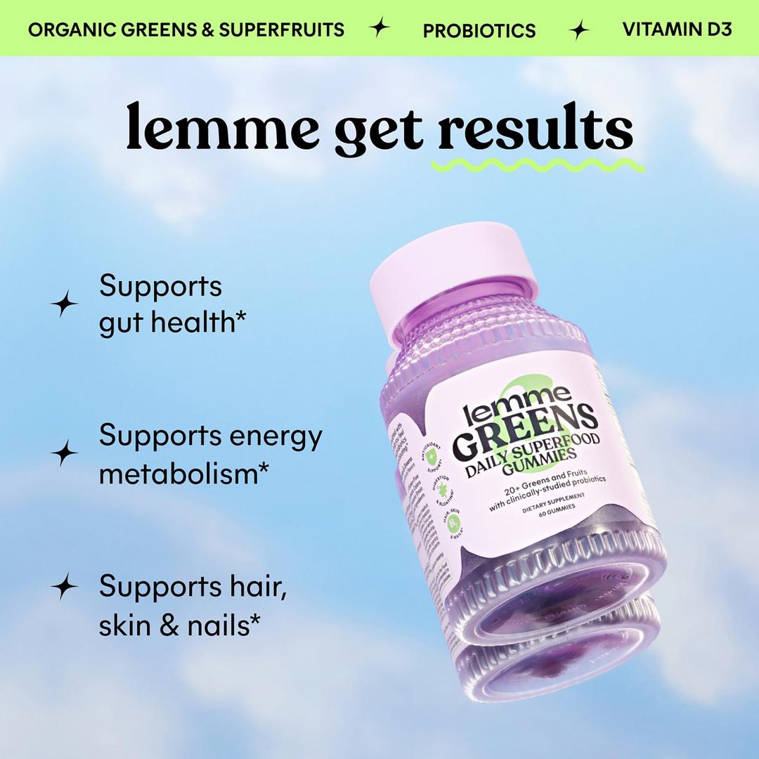 Lemme Greens: Daily Superfood Gummies