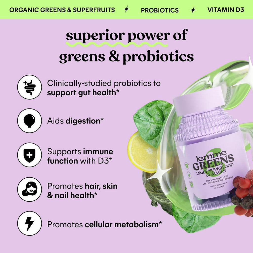Lemme Greens: Daily Superfood Gummies