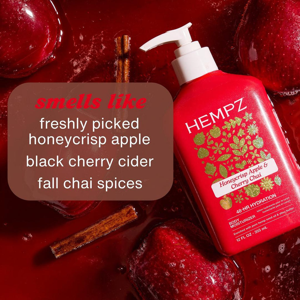 Hempz Honeycrisp Apple & Cherry Chai Body Moisturizer - 12 oz