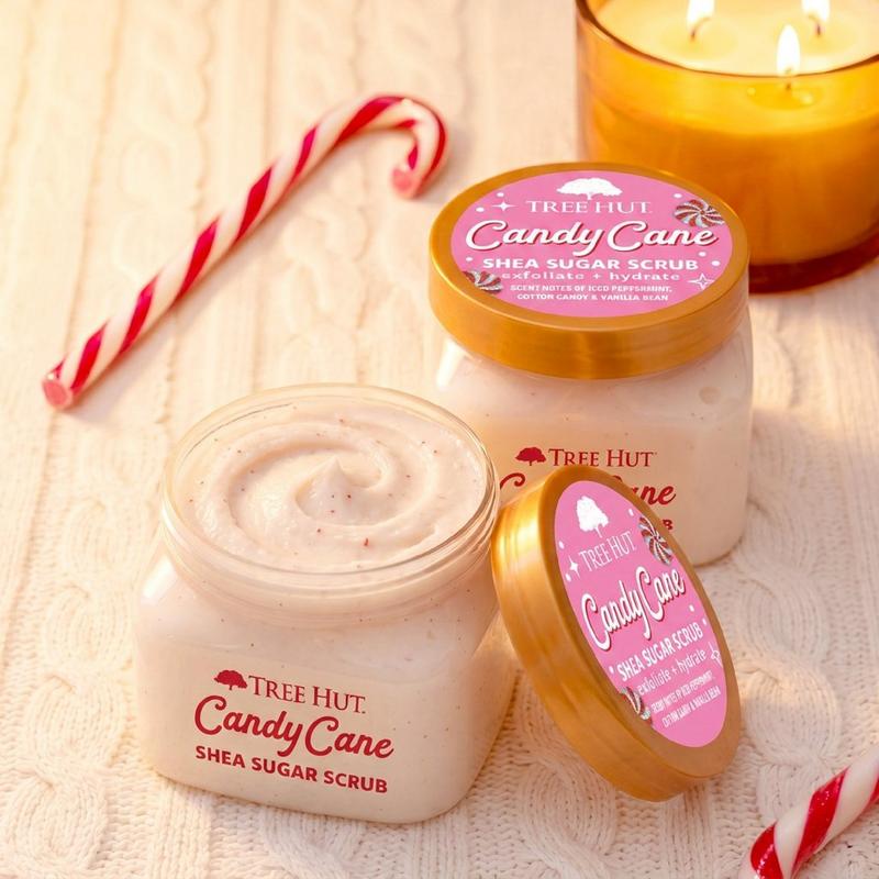 Tree Hut Candy Cane Shea Sugar Scrub