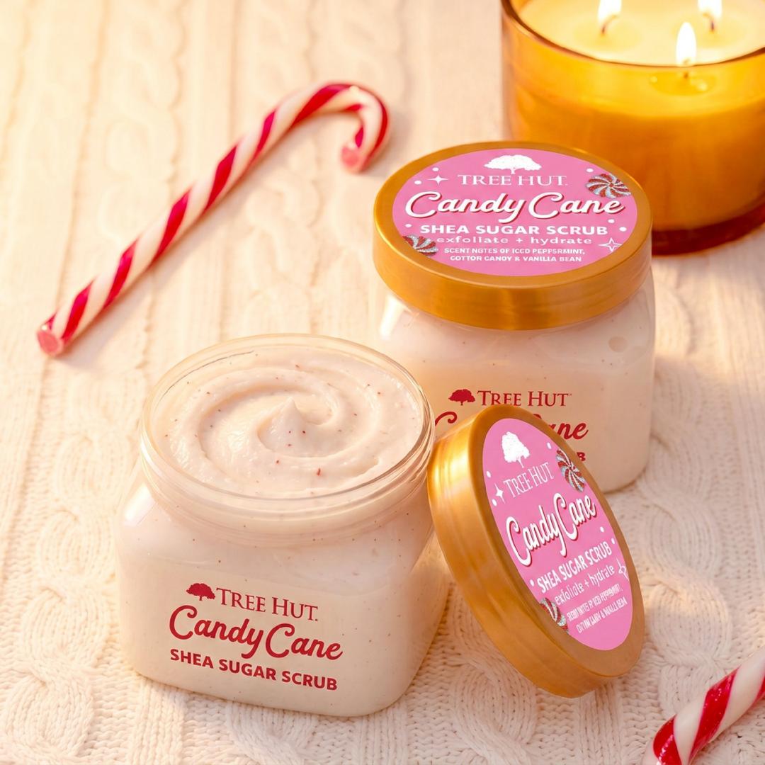 Tree Hut Mini Candy Cane Shea Sugar Scrub