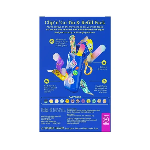 Welly Clip N' Go Tin & Refill Pack