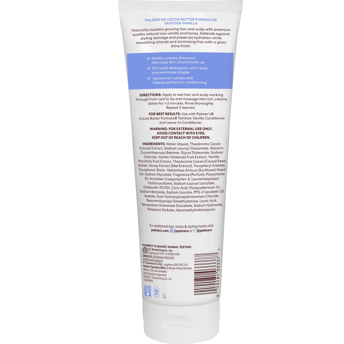 Palmers Tahitian Vanilla Shampoo