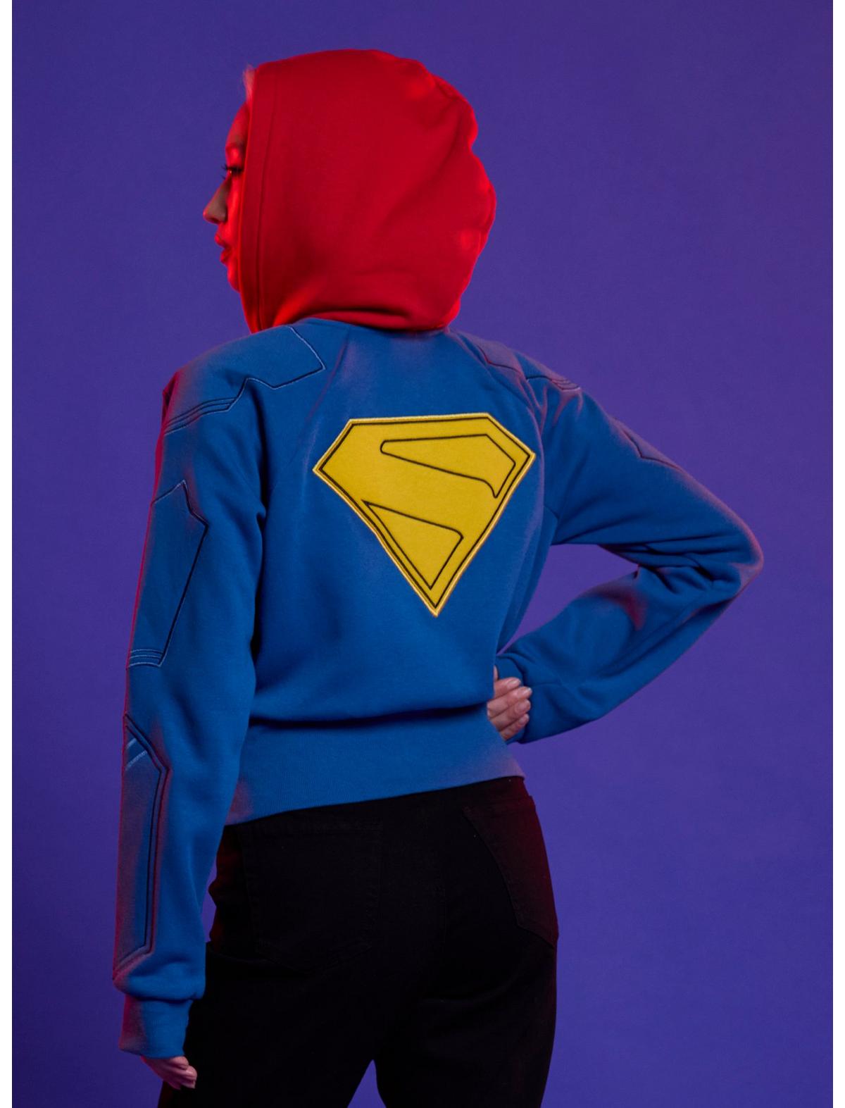 DC Comics Supergirl Shield Girls Crop Hoodie