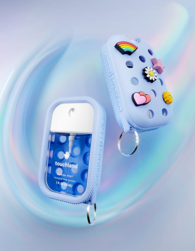 Crocs x Touchland Cloudwave Blue Hand Mist Case