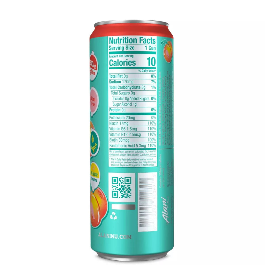 Alani Juicy Peach Energy Drink - 12 fl oz Can