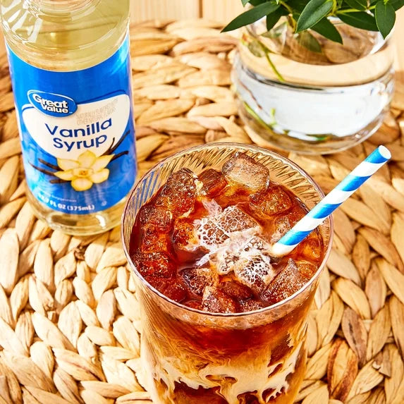 Great Value Vanilla Flavored Syrup, 12.7 fl oz