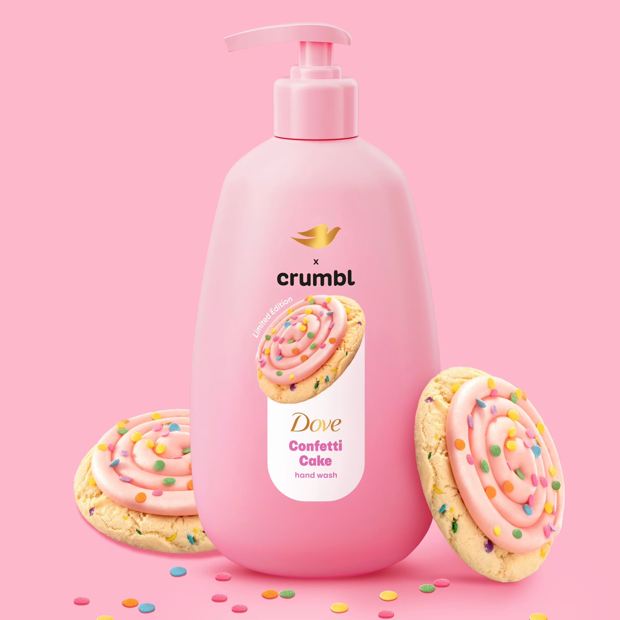 Dove Crumbl Limited Edtion Liquid Hand Soap Confetti Cake