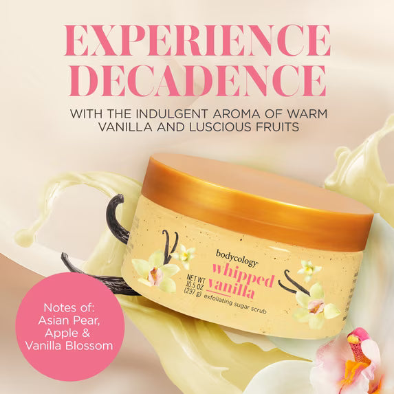 Bodycology Whipped Vanilla Exfoliating Sugar Scrub 10.5oz