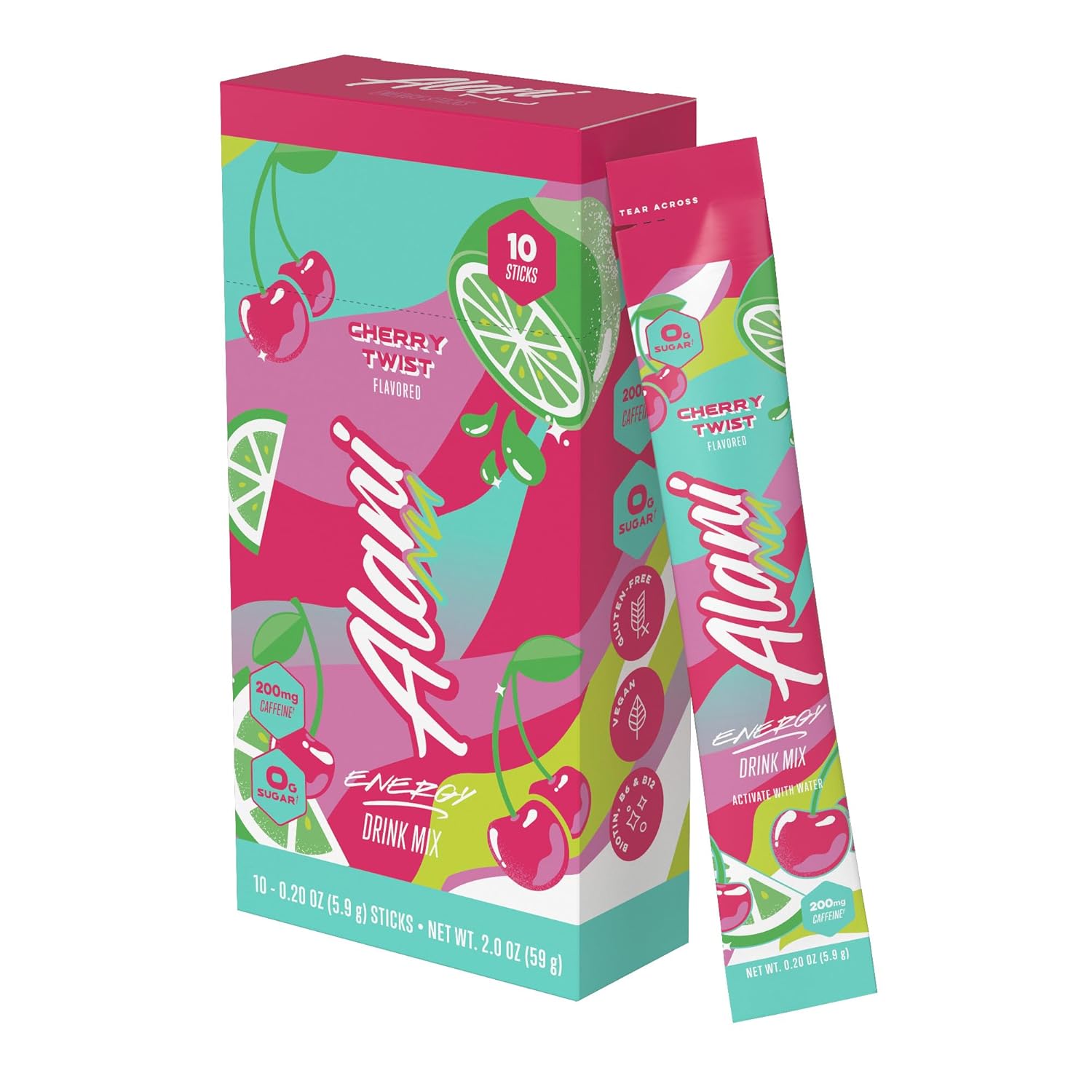 Alani Nu Energy Sticks Cherry Twist - 10 pack