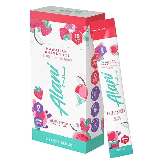 Alani Nu Energy Sticks Hawaiian Shaved Ice - 10 pack