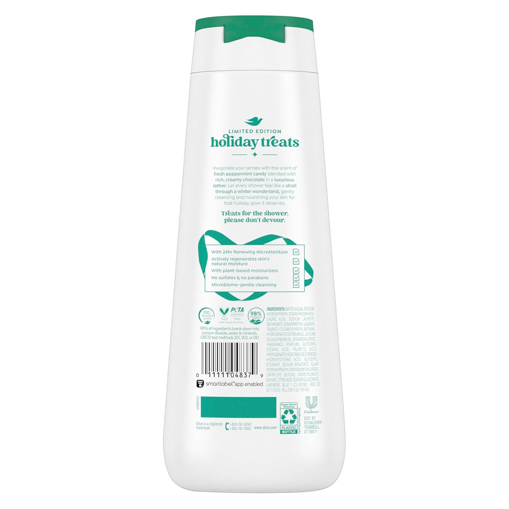 Dove Peppermint Bark Body Wash 20 fl oz