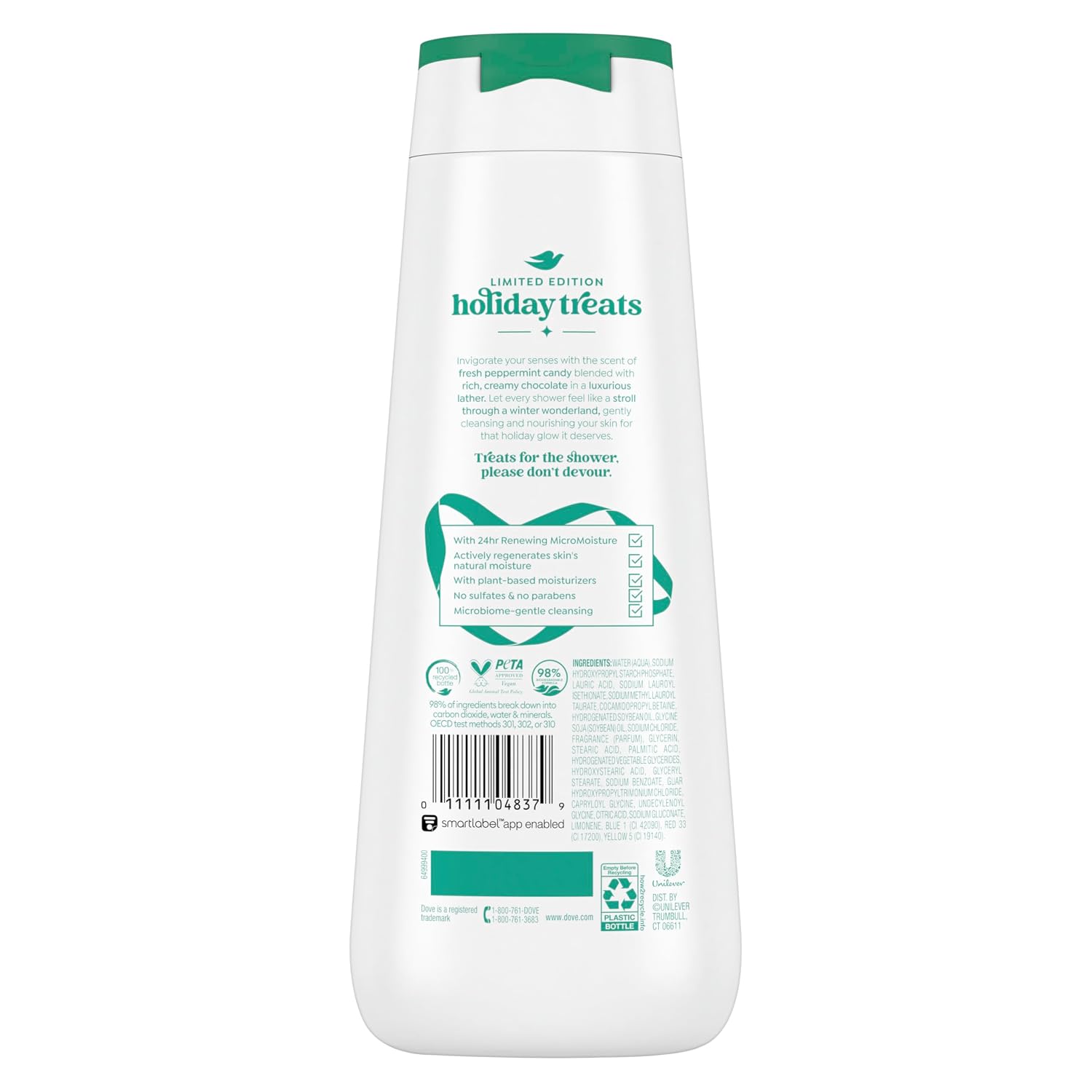 Dove Peppermint Bark Body Wash 20 fl oz