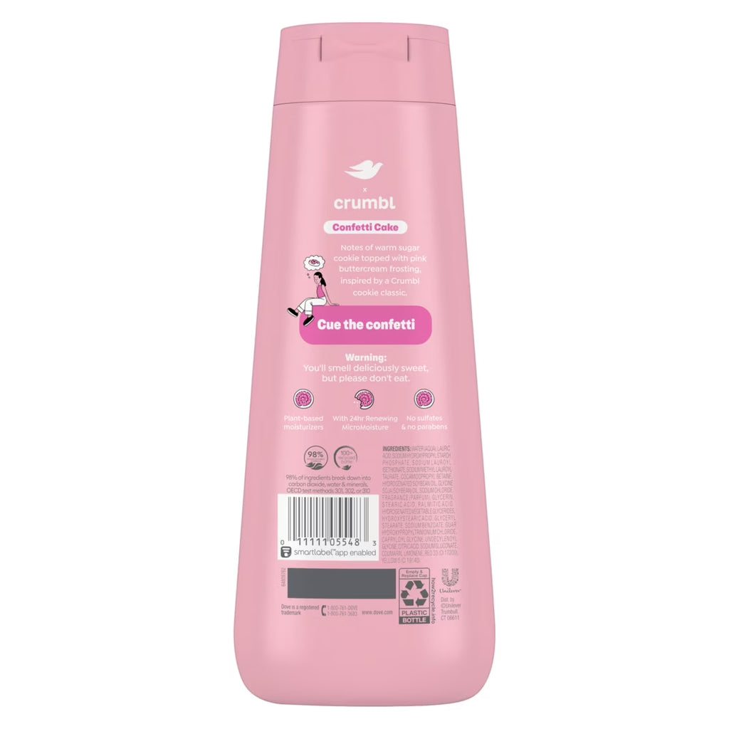 Dove Crumbl Limited Edtion Body Wash Confetti Cake