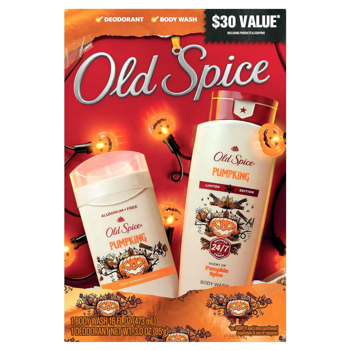 Old Spice Pumpking Deodorant Bodywash Set