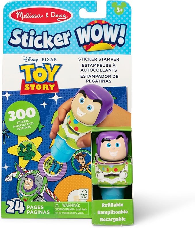 Melissa & Doug Sticker Wow!™ 24-Page Activity Pad and Sticker Stamper