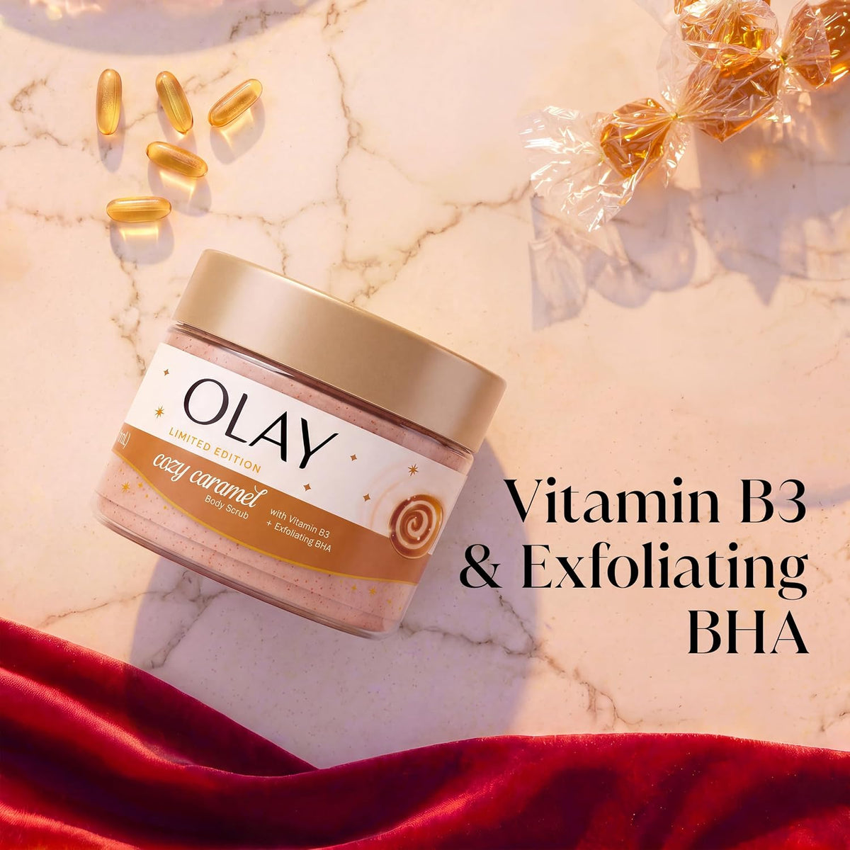Olay Cozy Caramel Body Scrub