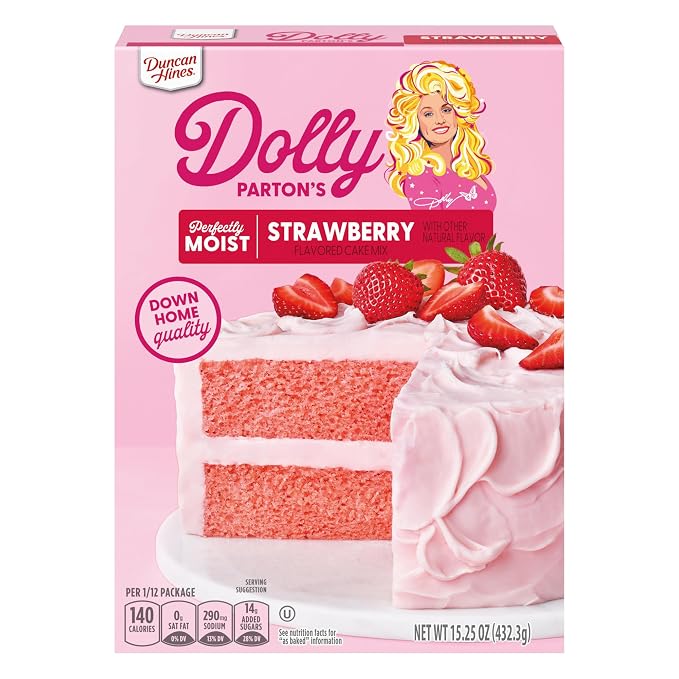 Duncan Hines Dolly Parton's Strawberry Flavored Cake Mix