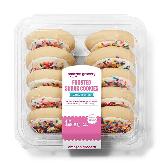Amazon Grocery White Frosted Sugar Cookies