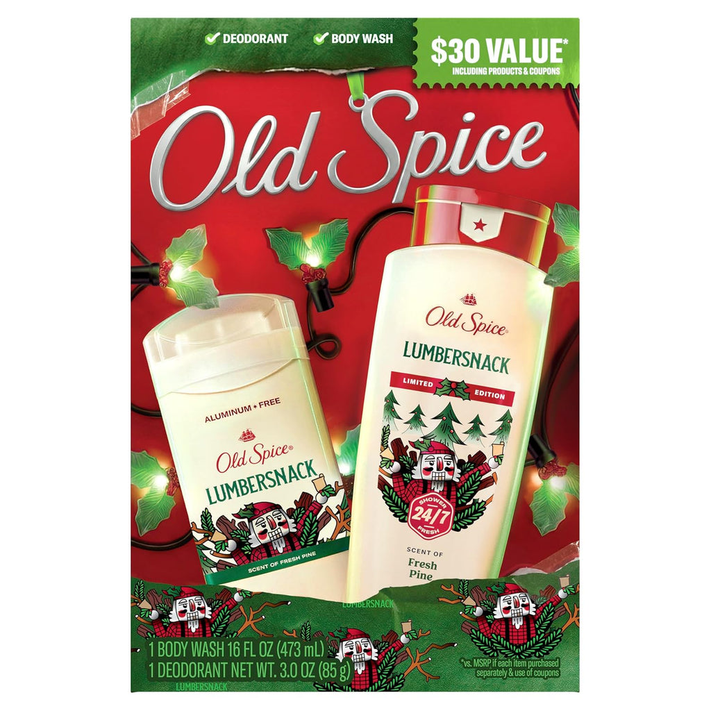 Old Spice Lumbersnack Deodorant Bodywash Set